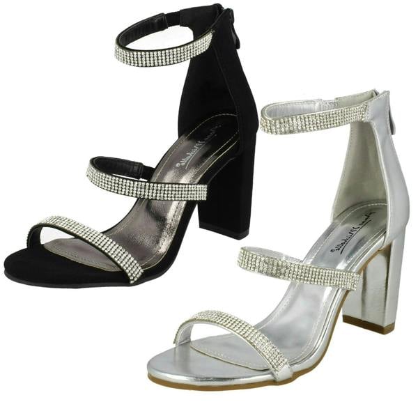 Anne Michelle Ladies Anne Michelle Diamante Strappy Sandals