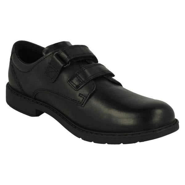 Clarks Boys Clarks Formal Hook & Loop School Shoes Scala Pace
