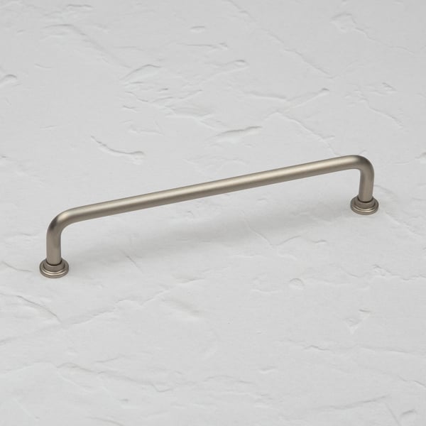 Handle & Home Satin Nickel Curved Pipe Handles