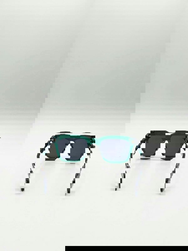 SVNX Square Sunglasses in Green Black