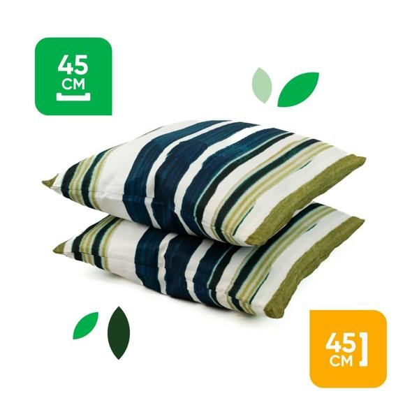 Gardenwize Pair of Outdoor Scatter Cushions – Painted Stripe Design