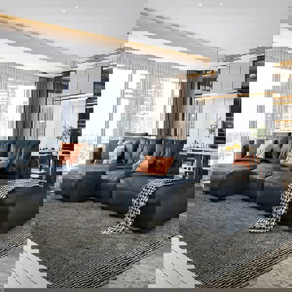 Samona Three Seater, Four Seater Corner Sofa, Leathaire-Weilai Concept-Weilai Concept
