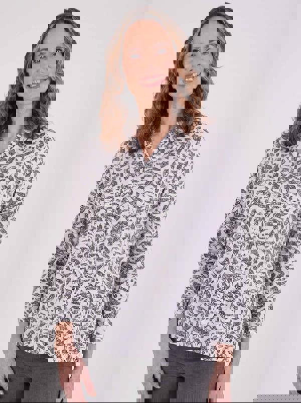 TIGI Etched Leaf Mock Shirt