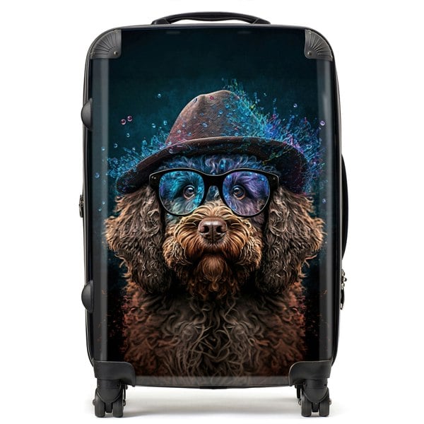 Warren Reed Labradoodle Dog Splashart Suitcase