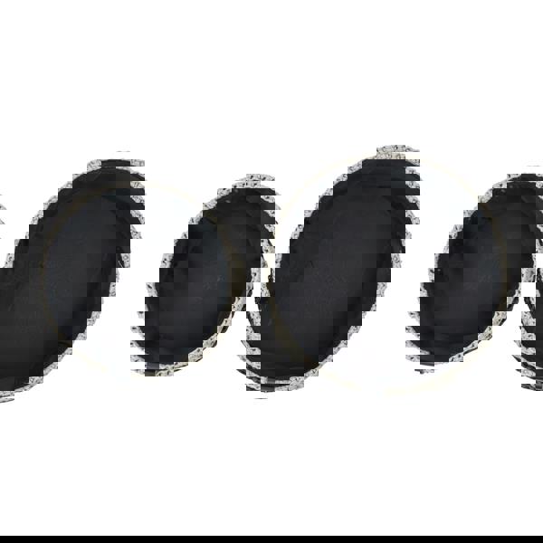 JVL Kenzi Round Fabric Storage Baskets for Home Organisation, Set of 2