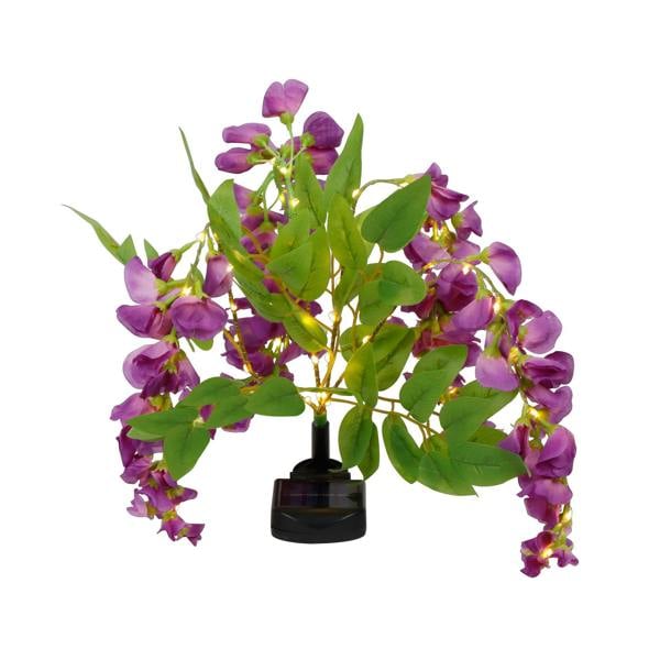 Gardenwize Solar Wisteria Stake Light – 10 Warm White LED Garden Light