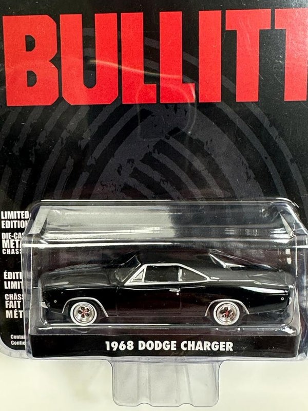 Greenlight Bullitt 1968 Dodge Charger Black 1:64 Scale 44741