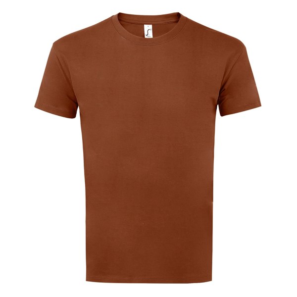 SOLS Mens Imperial Heavyweight Short Sleeve T-Shirt - Terracotta