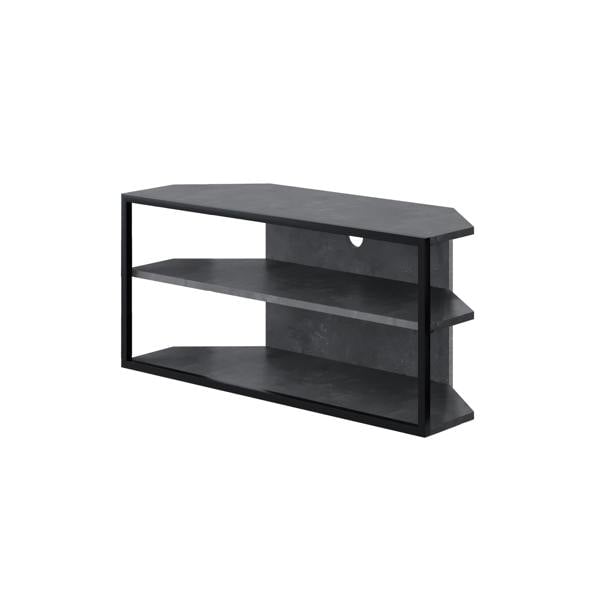 Decortie Modern Echo Corner TV Unit Versatile Design with Metal Frame and Shelf Media Centre 98cm