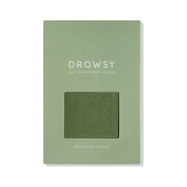 Drowsy Sleep Co Pistachio Green Silk Carry Pouch