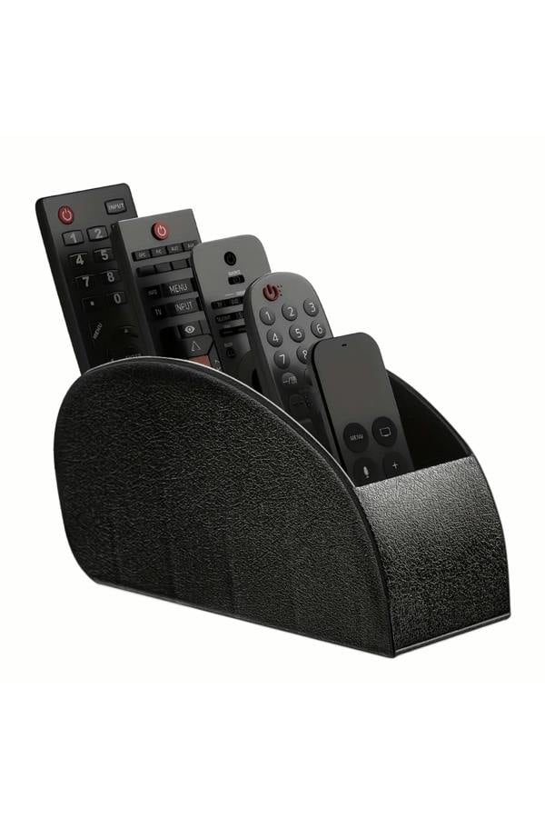 Dyzi Remote Control Holder Desktop Organiser 5 Compartments Black