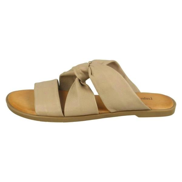 Leather Collection Ladies Leather Collection Strappy Mules F00197