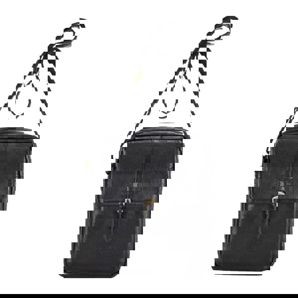 Infinity Leather Ashby - Genuine Leather Crossbody Small Messenger Bag