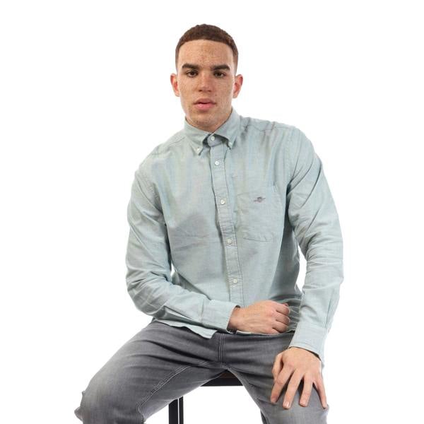 Gant Mens Oxford Regular Shirt - Forest Green - 