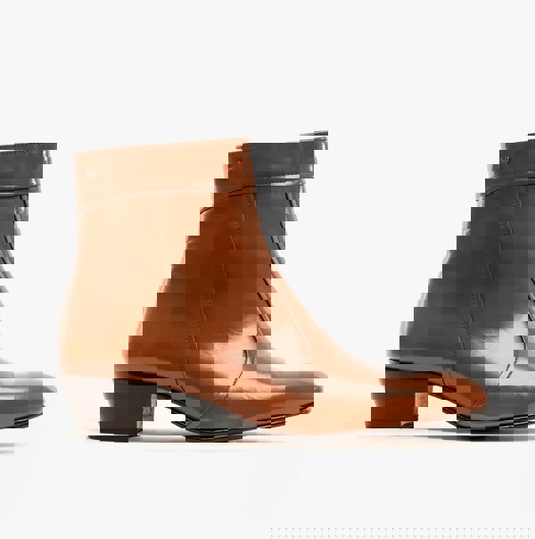 Club Cubano EMMANUEL Mens Leather Cuban Heel Boots Cognac