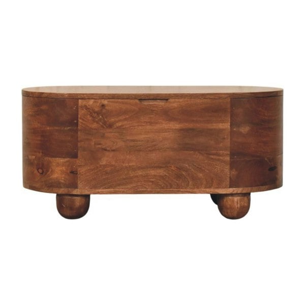 Artisan Furniture Solid Wood Curva Storage Trunk