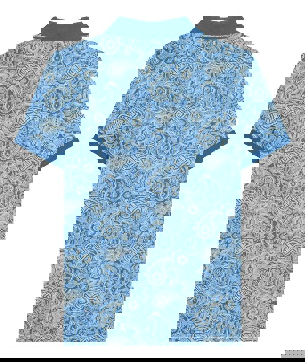 Lambretta Mens Classic Paisley Print Mod Retro Ska Casual Polo