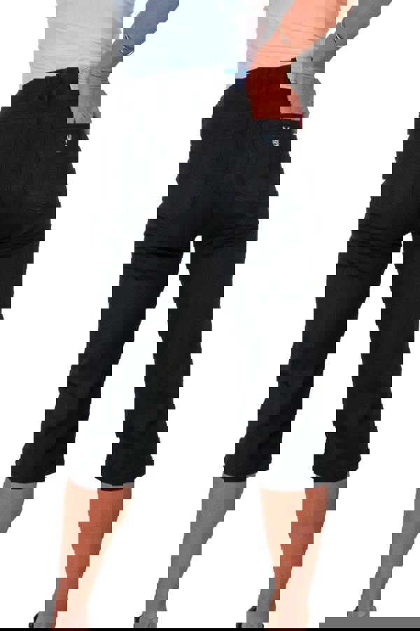 Paulo Due Womens Pull On Denim Capri Shorts