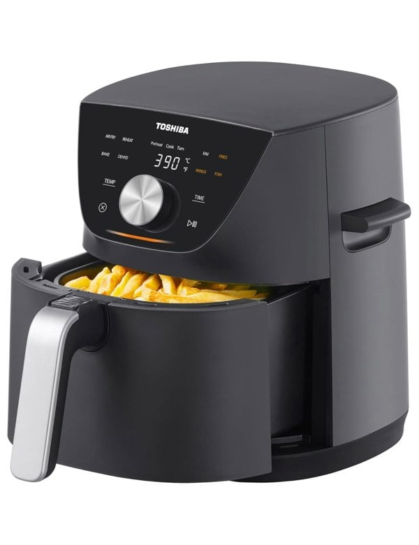 Toshiba 5.2L Air Fryer with Heat-Q Technology, 8 Preset Menus