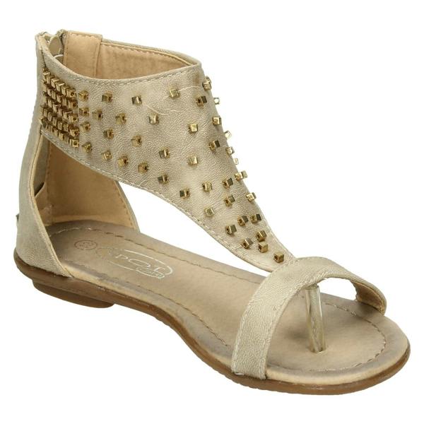 Spot On Girls Spot On Toepost Studded Gladiator Sandal