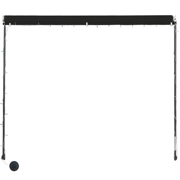 Berkfield Retractable Awning with LED 250x150 cm Anthracite