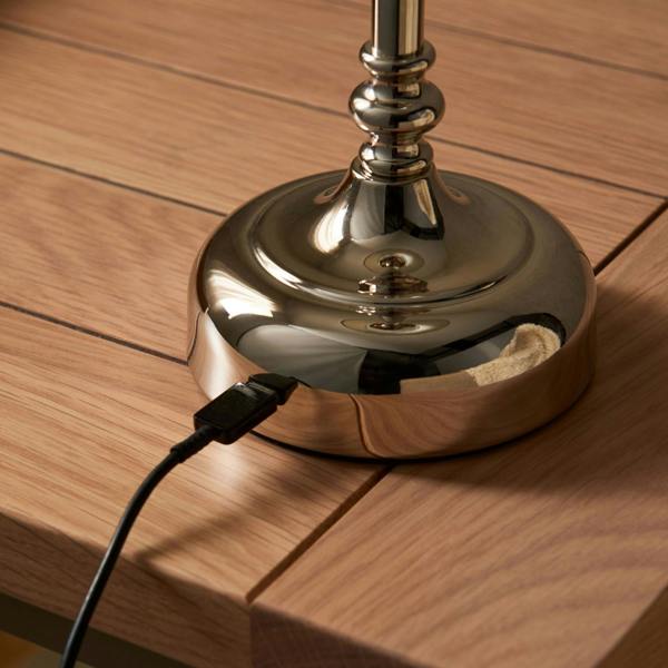 Pagazzi Lighting Fable Polished Chrome LED Rechargeable Touch Table Lamp