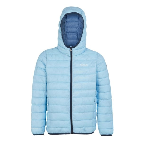 Regatta Childrens/Kids Marizion Hooded Padded Jacket - Clear Sky/Coronet Blue