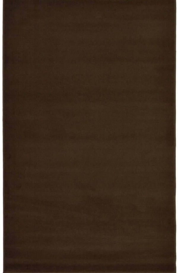 Solid Design Brown Living Room Rug | The Rugs Collection