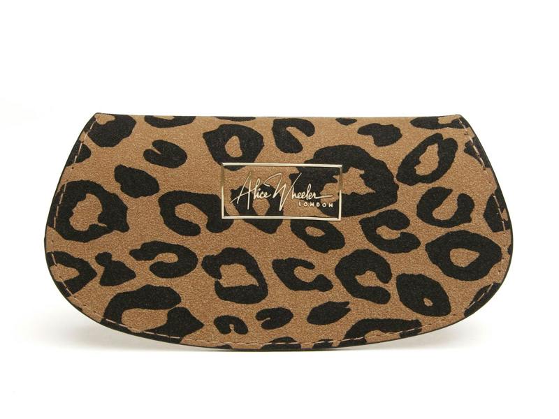 Alice Wheeler Eyeglasses Case – Textured Vegan Leather – Velvet Lined