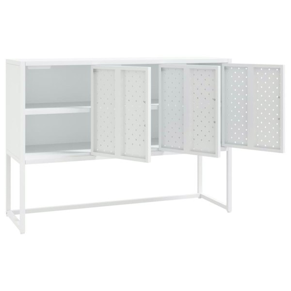 Berkfield Sideboard White 105x35x75 cm Steel