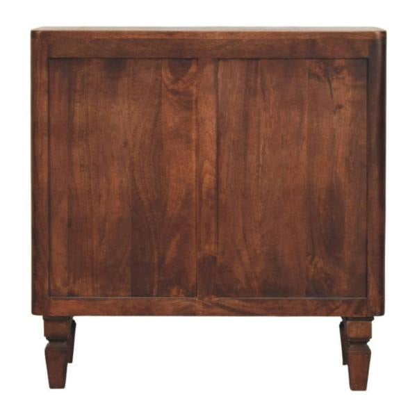 Artisan Furniture Solid Wood Cavallo Cabinet, 2 Doors, Brown