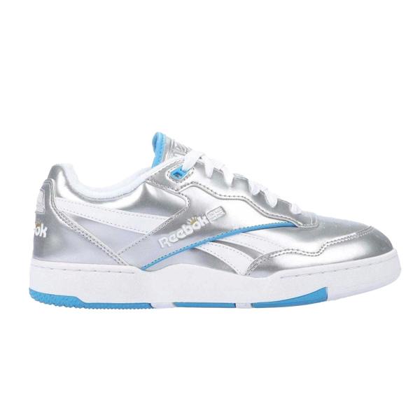 Reebok Womens/Ladies BB 4000 II Metallic Leather Trainers - Silver - 