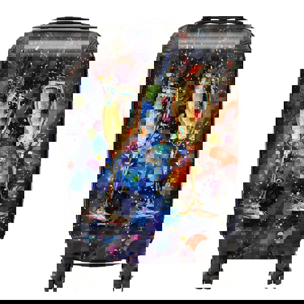 Warren Reed Splashart Champagne Flutes Suitcase