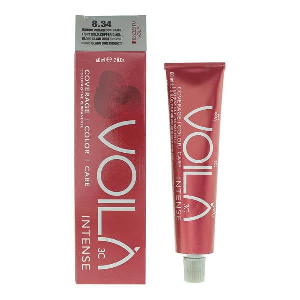Intercosmo Voila 3C Hair Colour 60ml - 8.34 Light Golden Copper Blonde
