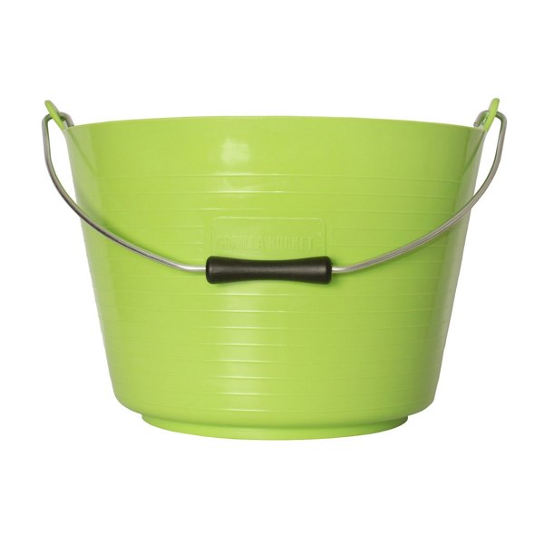 Red Gorilla Horse Feed Bucket - Pastel Green