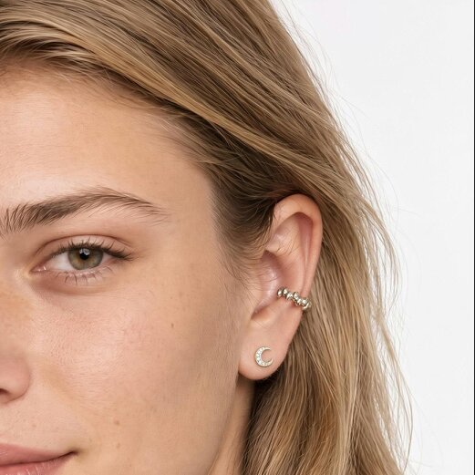 Gold Trip Pebble Ear Cuff