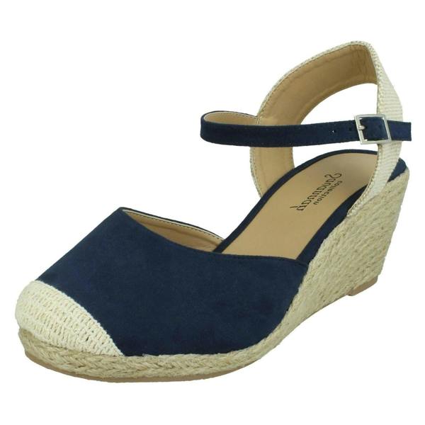 Savannah Ladies Savannah Wide Fitting Wedges F2293
