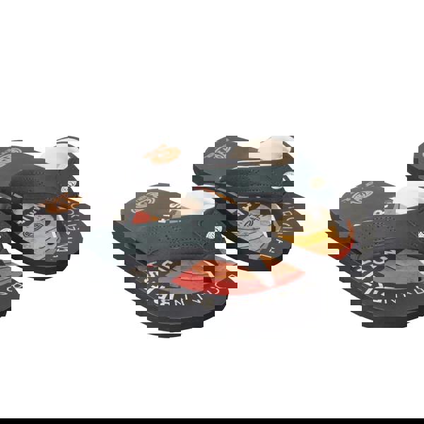 Animal Mens Jekyl Recycled Flip Flops - Bright Orange - 