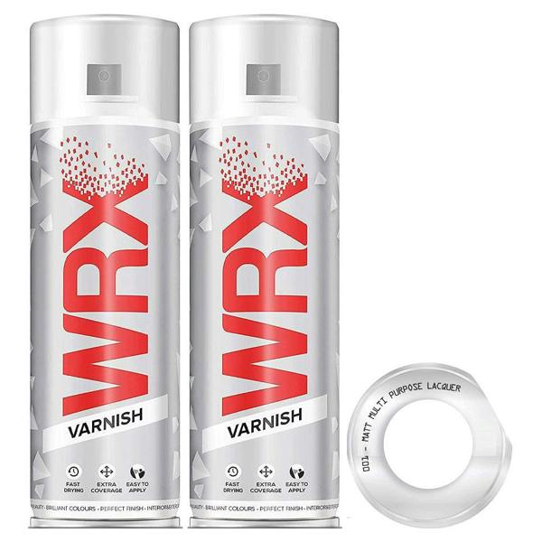 WRX 2X WRX Matt Varnish Spray Paint 400ml