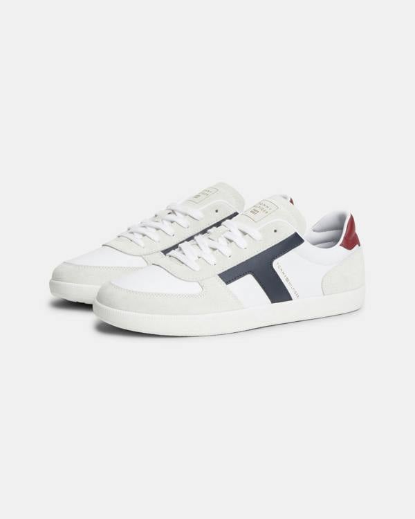 Tommy Hilfiger TH Tribeca Mix Mens Trainers - White