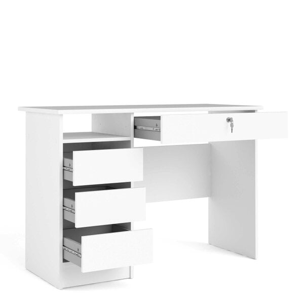 Wyld Haus Billabong White Wooden 4 Drawer Desk