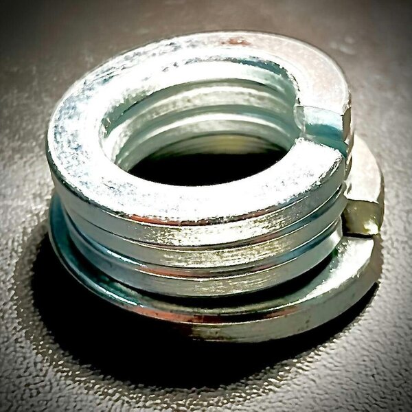 Fixaball Metric Split Spring Lock Washers Rectangle Single Coil BZP Zinc