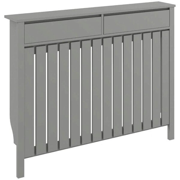 Bobobiy 93 x 119cm Modern Radiator Cover - Grey
