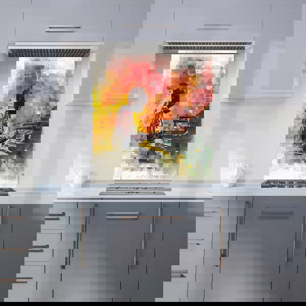 Warren Reed - Designer Young Virtuoso in Watercolor Symphony Kitchen Splashback