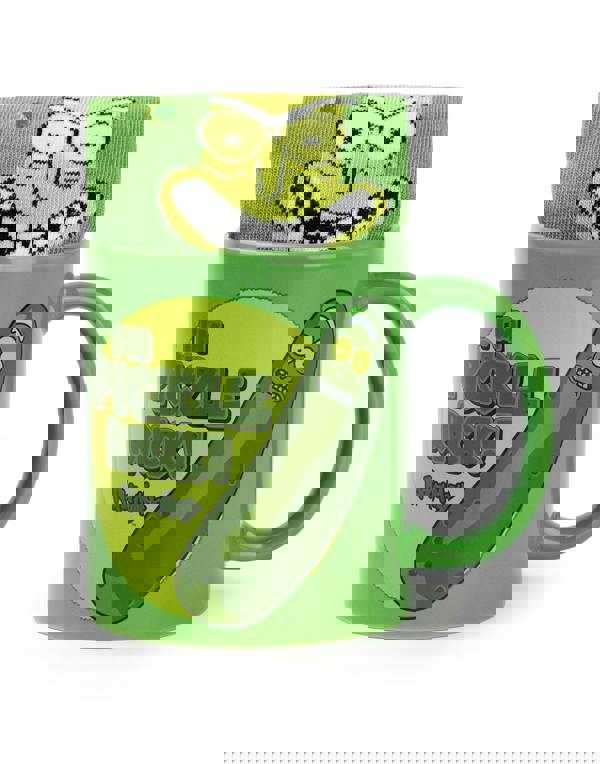 Rick And Morty Mens Green Pickle Rick Mug and Sock Gift Set (One Size)