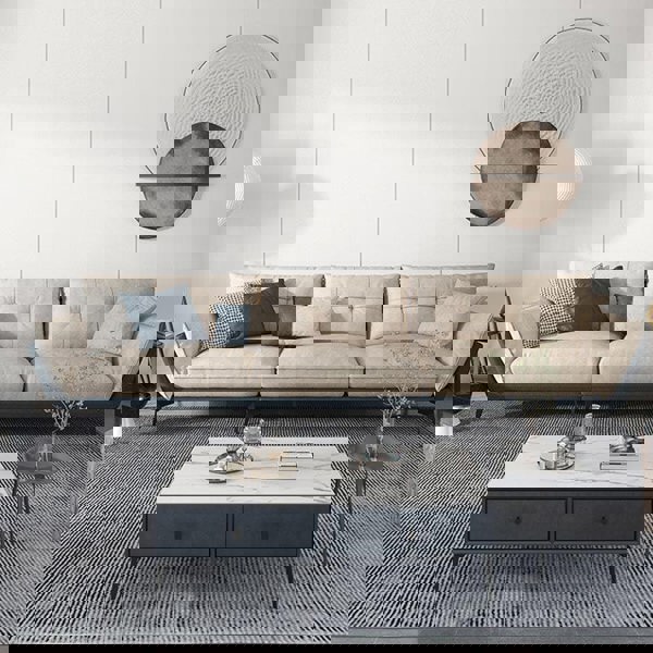 Ozzie Two Seater, Three Seater, Four Seater Sofa, Leathaire-Weilai Concept-Weilai Concept