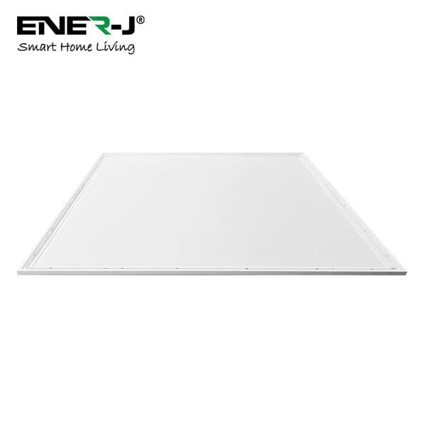 ENER-J Backlit LED Panel 40W, 60x60cms, TPA Diffuser, Premium Range, Surface Mounting Frames, 4000 Lumens 4000K | Pack of 6