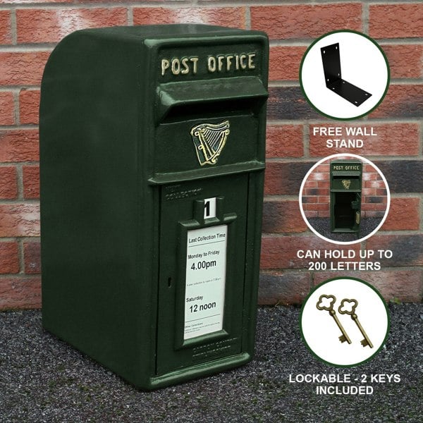 Monstershop Green Irish Post Box