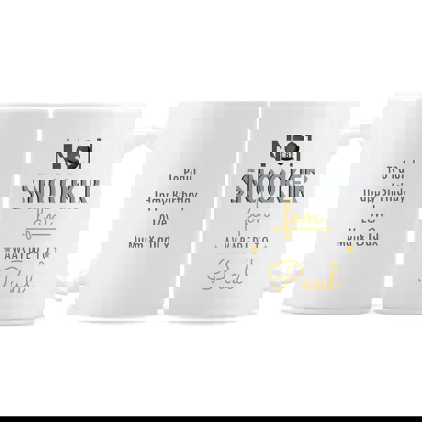 Personalised Memento Company Personalised No.1 Snooker Fan Mug