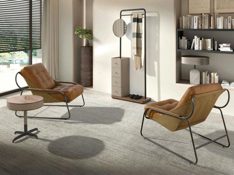 Angel Cerdá Brown Leather Armchair 5155